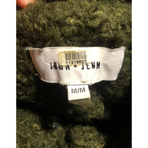 Vintage John & Jenn / Mid-Century Style coat green booucle size medium - Picture 11 of 12